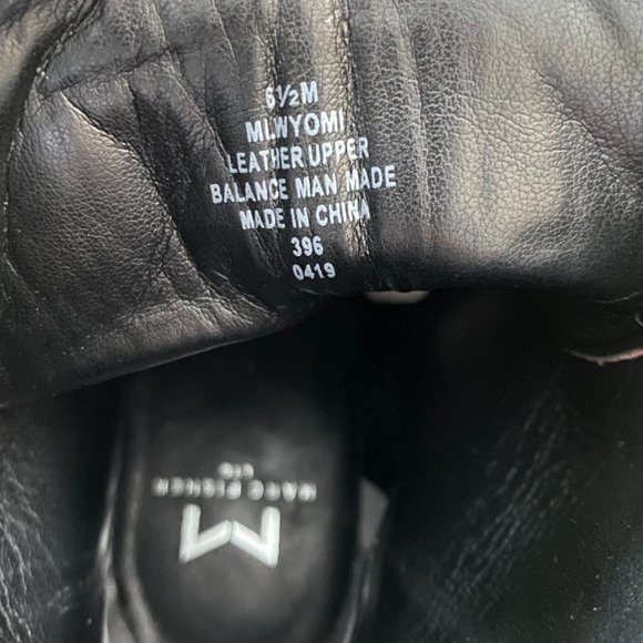 NWOB MARC FISHER Wyomi Platform Leather Lace-up Ankle Boot Sz 6.5 US - Picture 15 of 15